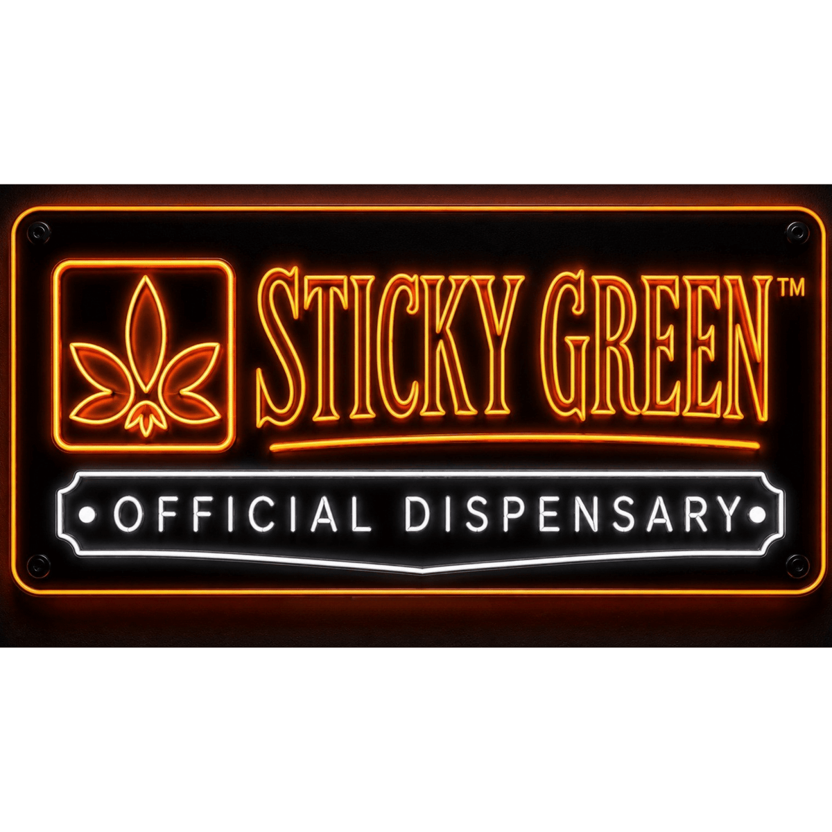Sticky Green Neon Sign - Sticky Green Flower