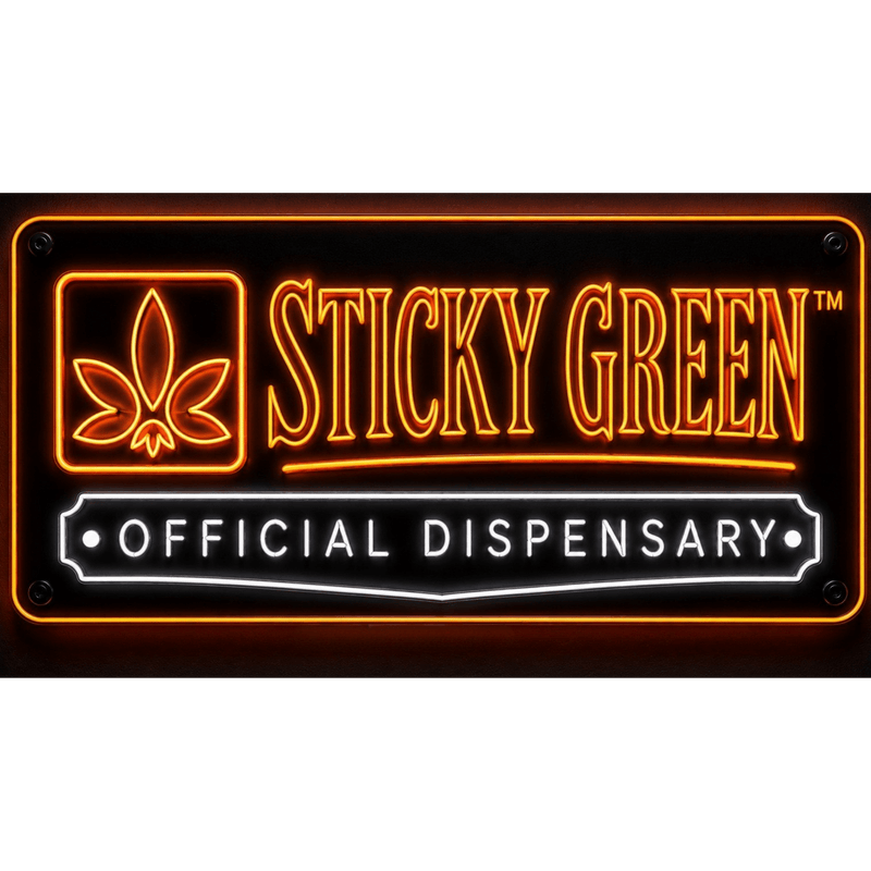 Sticky Green Neon Sign - Sticky Green Flower