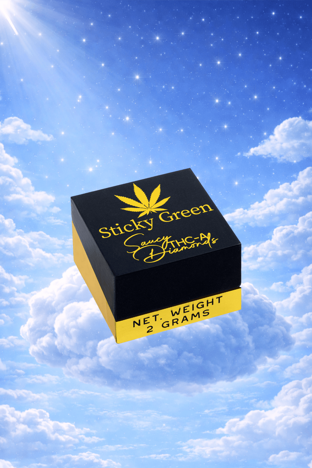 Sticky Green Saucy Diamond - Sticky Green Flower