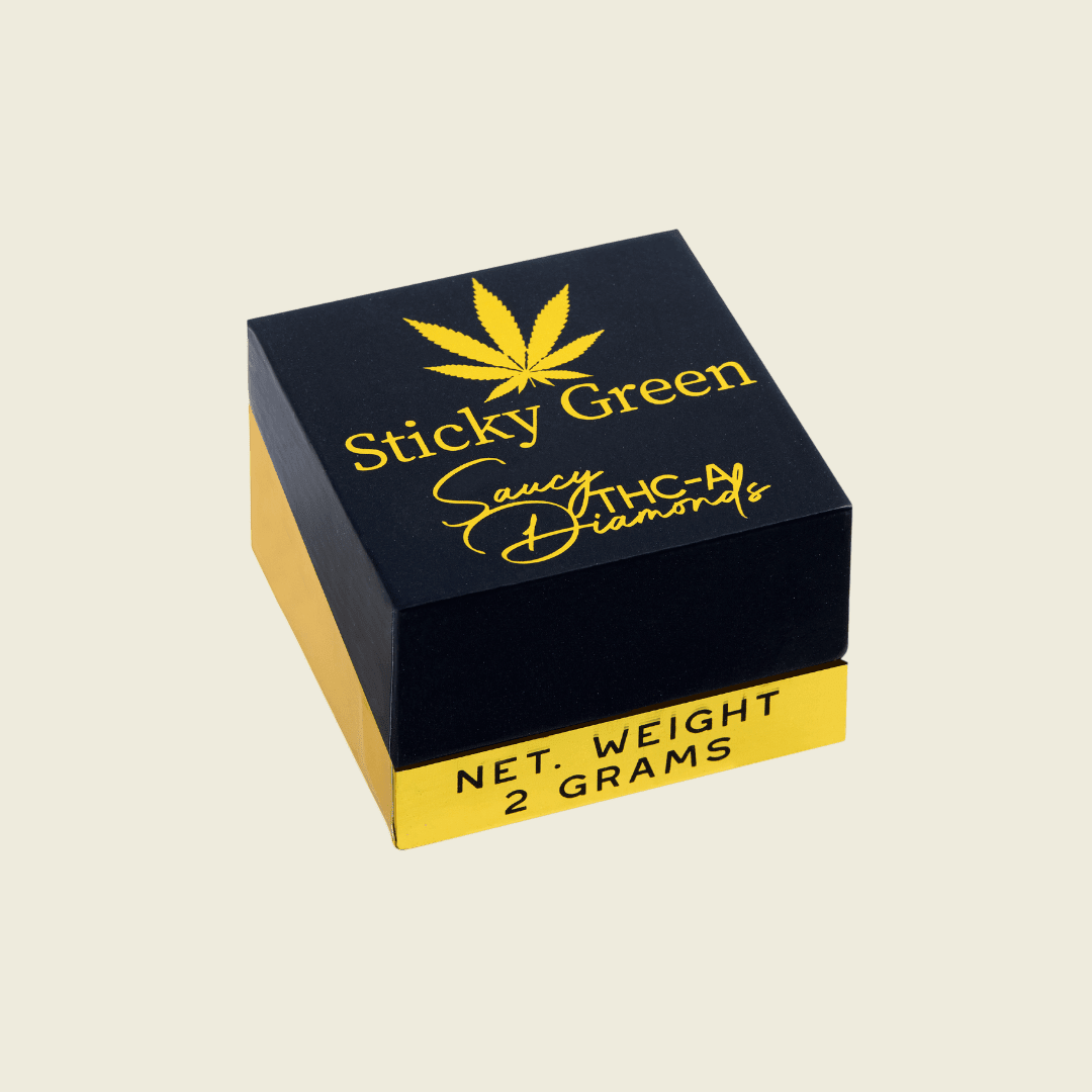 Sticky Green Saucy Diamond - Sticky Green Flower