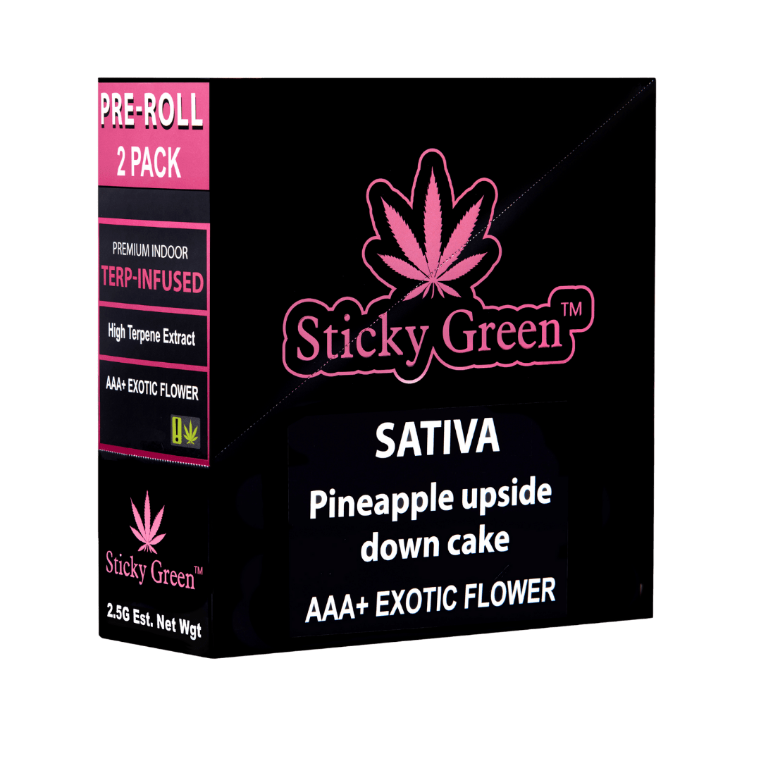 Terp Infused 2 pack Pre Rolls - Sticky Green Flower