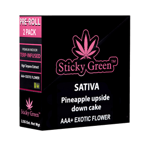 Terp Infused 2 pack Pre Rolls - Sticky Green Flower
