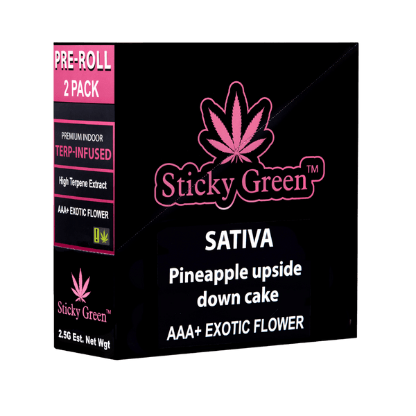 Terp Infused 2 pack Pre Rolls - Sticky Green Flower