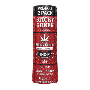 THCP 2ct Pre Rolls - Sticky Green Flower
