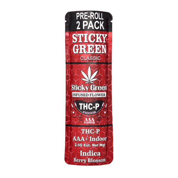 THCP 2ct Pre Rolls - Sticky Green Flower