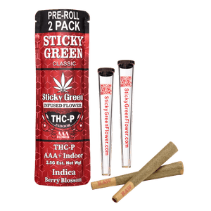 THCP 2ct Pre Rolls - Sticky Green Flower