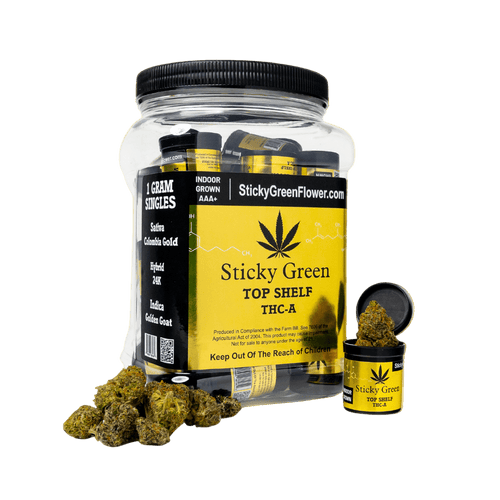 Top Shelf Flower 20 Pack (1g Each) - Sticky Green Flower