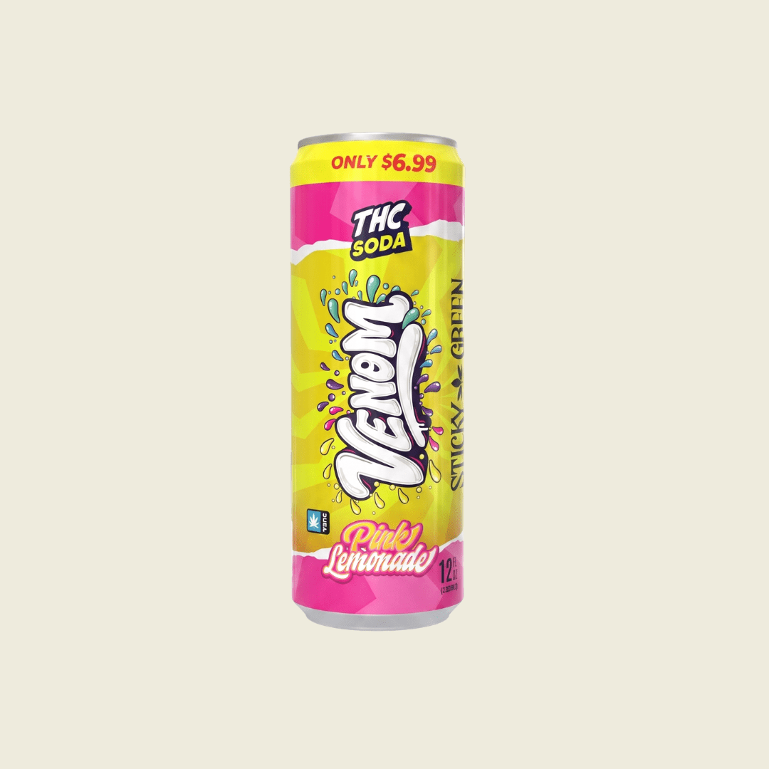 Venom THCa Soda (50mg) - Sticky Green Flower