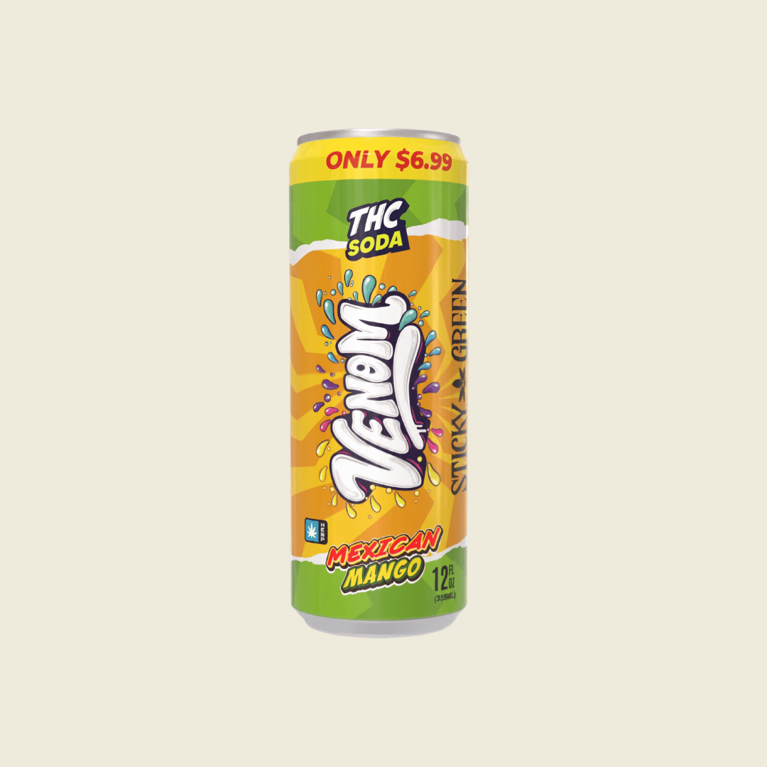 Venom THCa Soda (50mg) - Sticky Green Flower