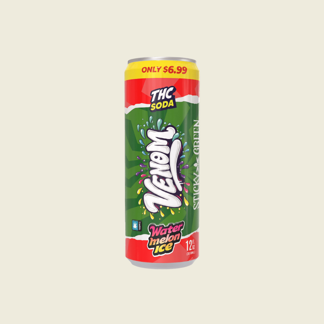 Venom THCa Soda (50mg) - Sticky Green Flower