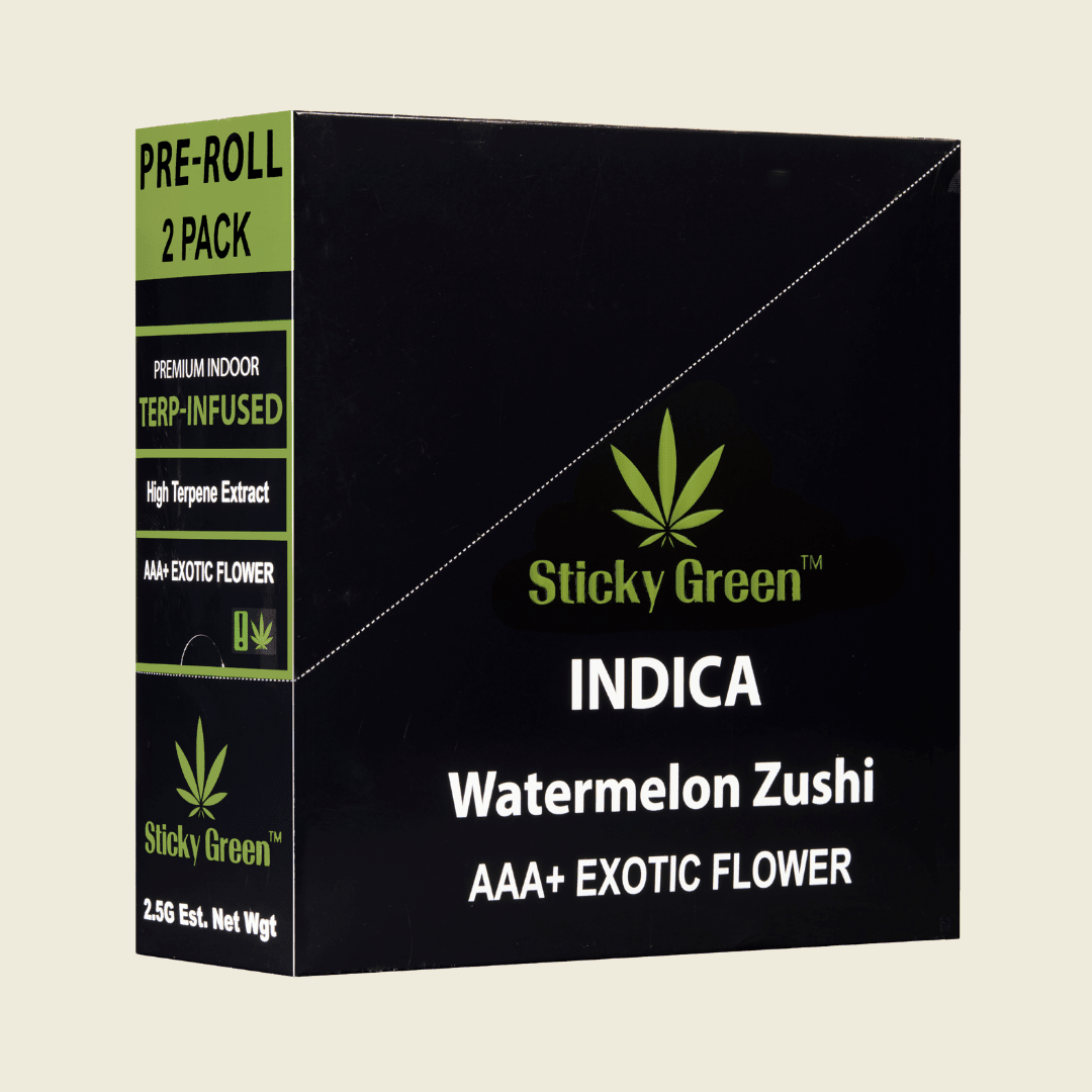Watermelon Zushi Pre Roll Terp Infused Pre Rolls (Indica) - Sticky Green Flower