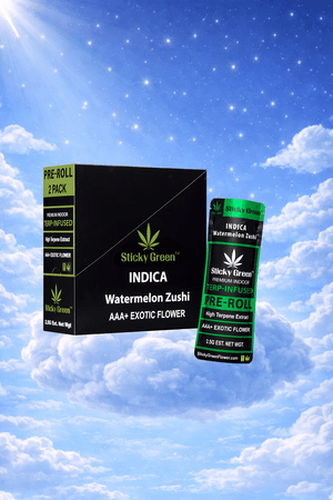 Watermelon Zushi Pre Roll Terp Infused Pre Rolls (Indica) - Sticky Green Flower
