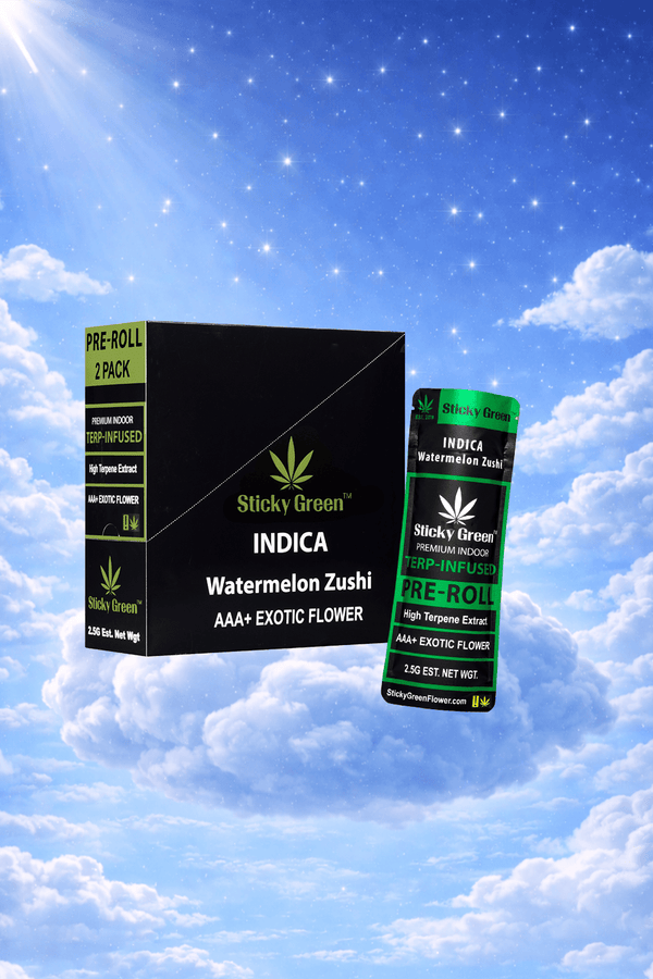 Watermelon Zushi Pre Roll Terp Infused Pre Rolls (Indica) - Sticky Green Flower