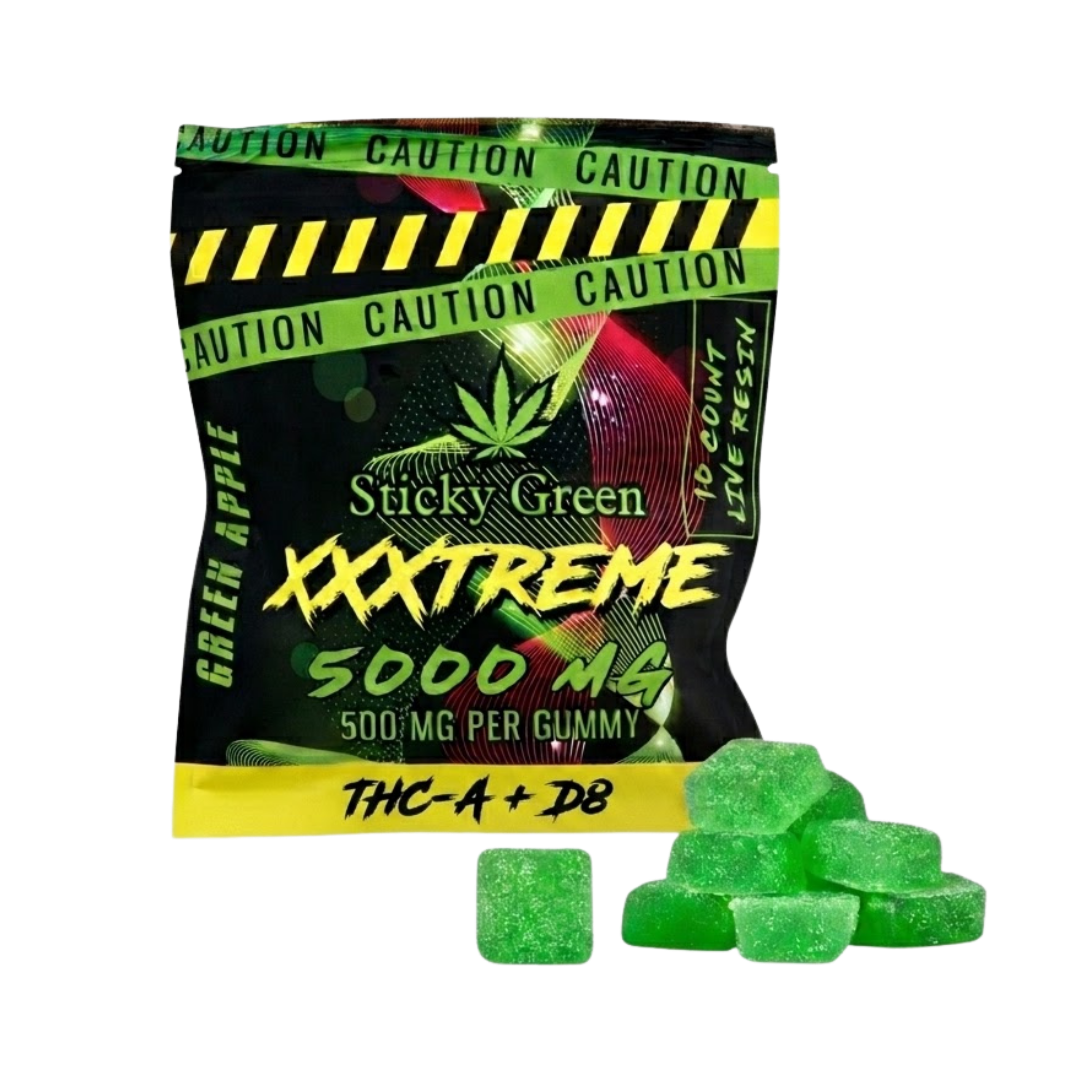 XXXtreme Gummies 500mg (10ct) - Sticky Green Flower