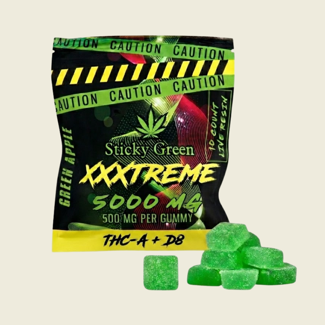 XXXtreme Gummies 500mg (10ct) - Sticky Green Flower