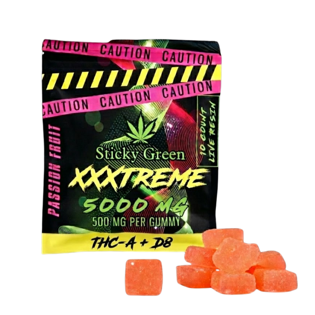 XXXtreme Gummies 500mg (10ct) - Sticky Green Flower