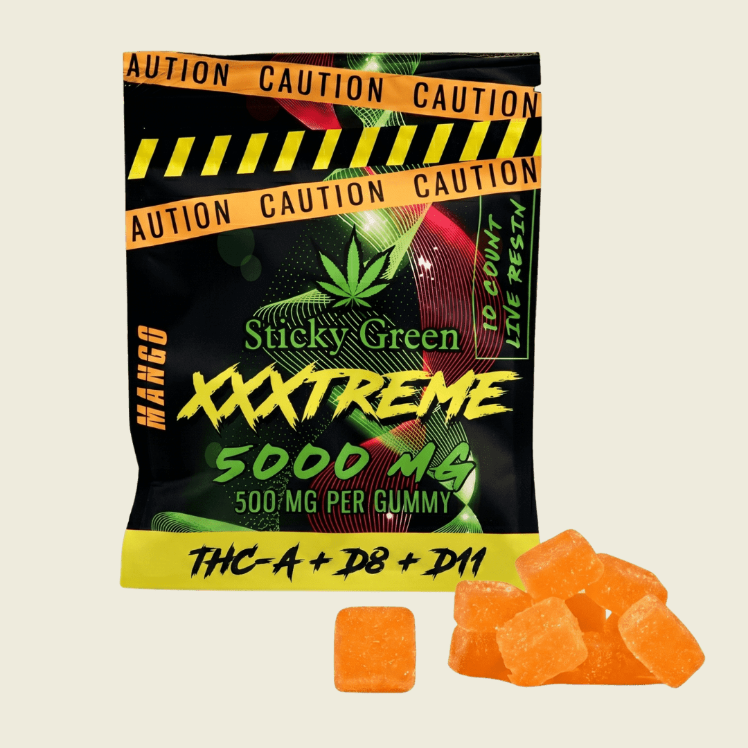 XXXtreme Gummies 500mg (10ct) - Sticky Green Flower