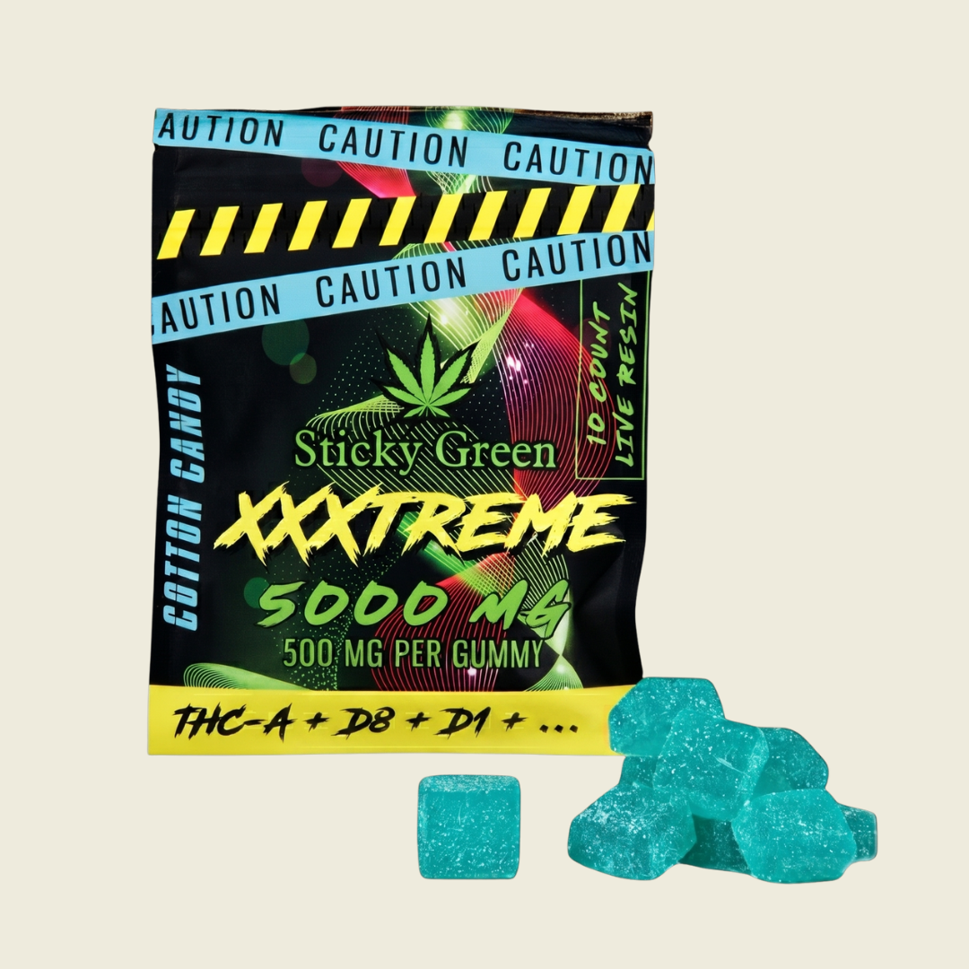XXXtreme Gummies 500mg (10ct) - Sticky Green Flower