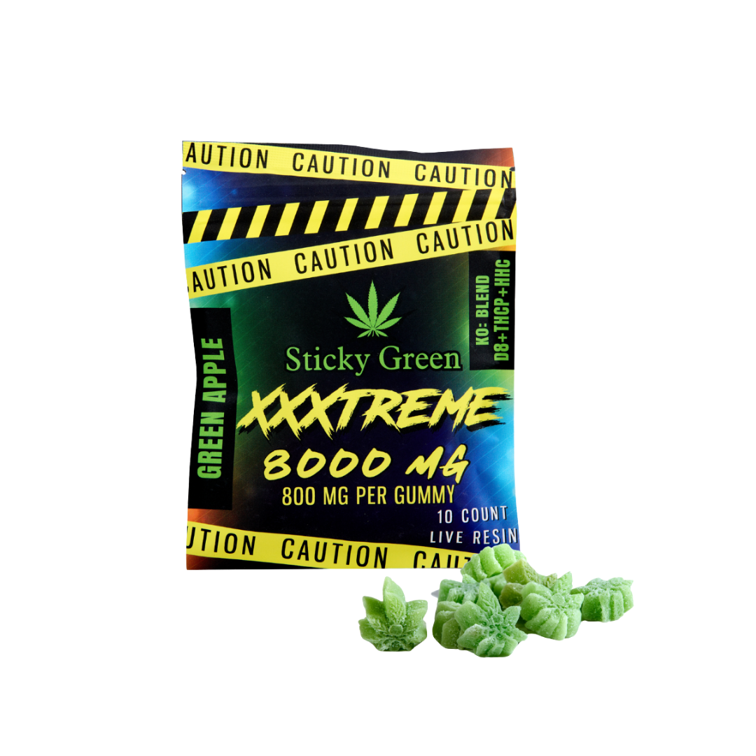 XXXtreme Gummies 8000mg - Sticky Green Flower