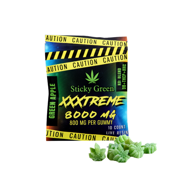XXXtreme Gummies 8000mg - Sticky Green Flower