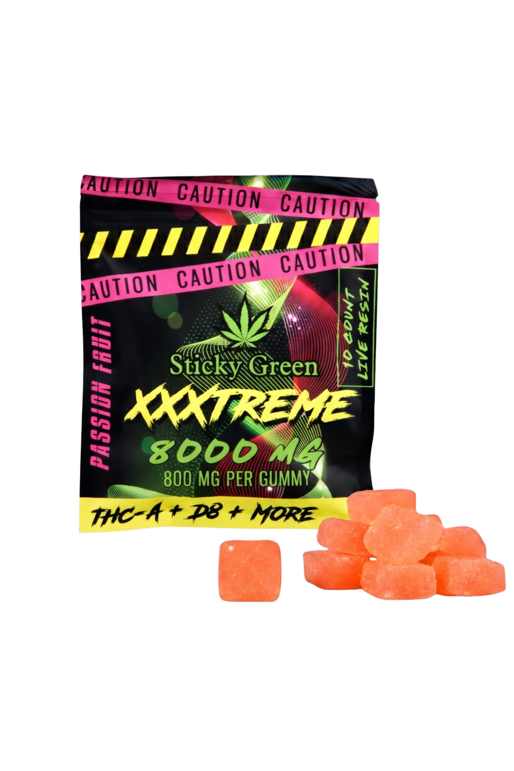 XXXtreme Gummies 8000mg - Sticky Green Flower