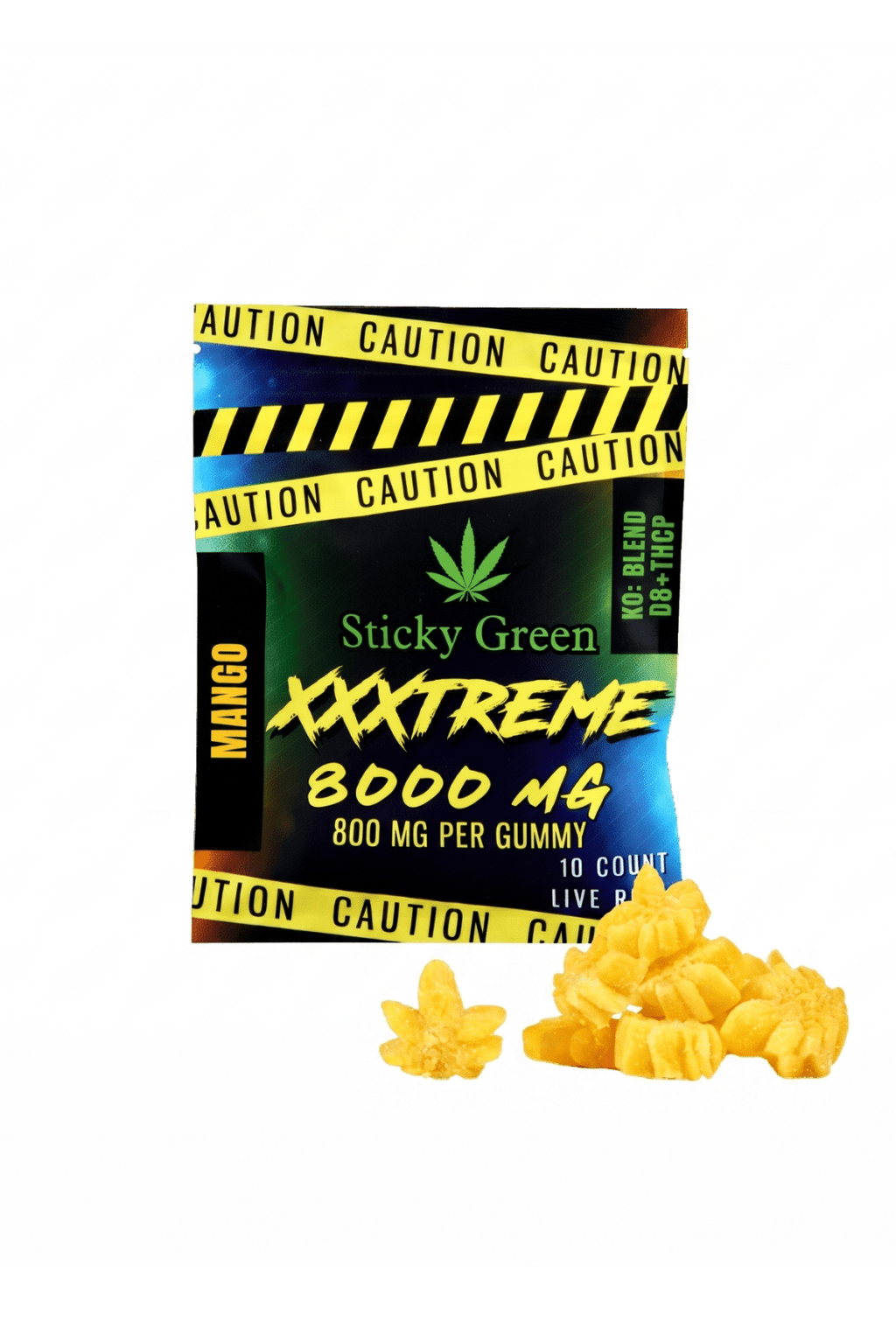 XXXtreme Gummies 8000mg - Sticky Green Flower