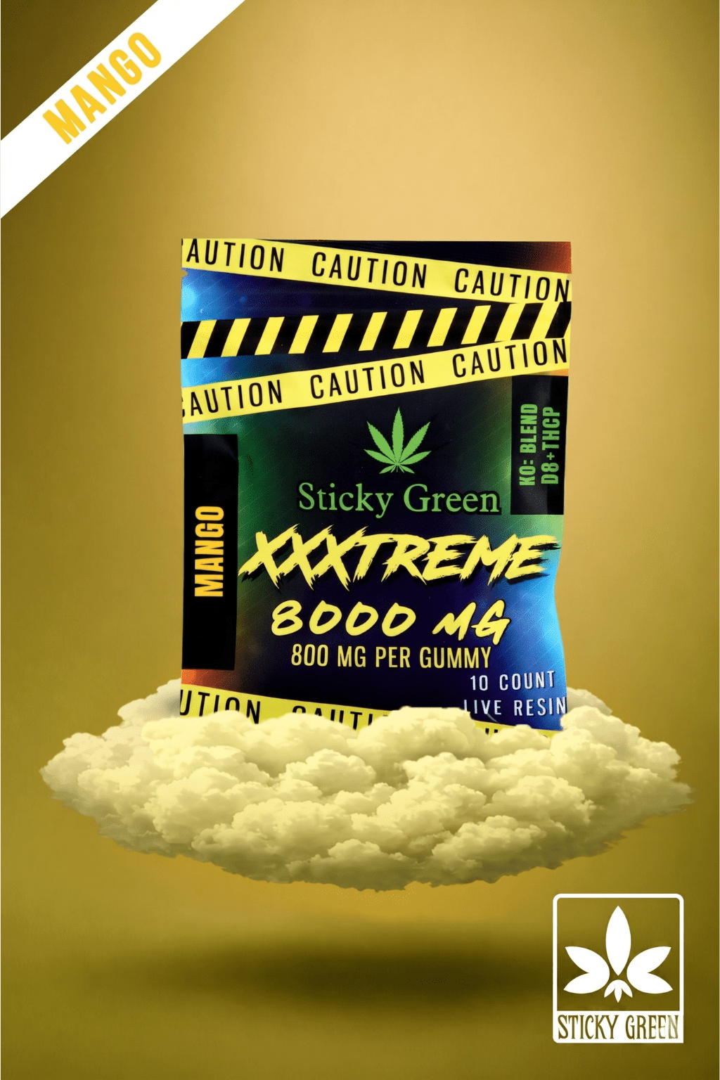 XXXtreme Gummies 8000mg - Sticky Green Flower
